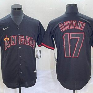 17 Shohei Ohtani Black Fashion Stitched Jersey